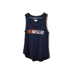 Nascar Lucky Brand Navy Sleeveless Sz Small